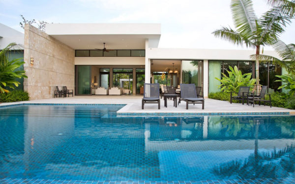 Pool mosaics and Marble walls in Puerto Rico