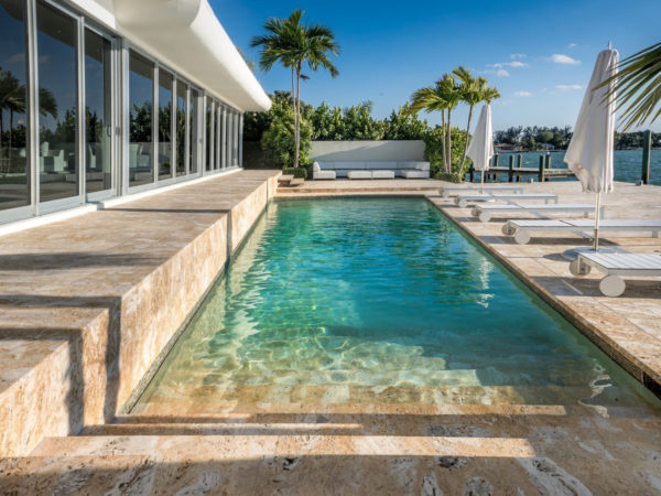 Natural stone for exterior terrace in Puerto Rico